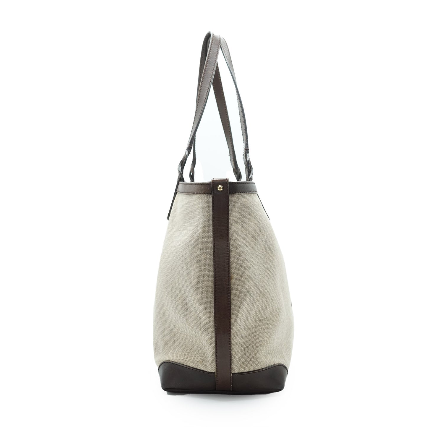 Canvas Logo Letter Tote