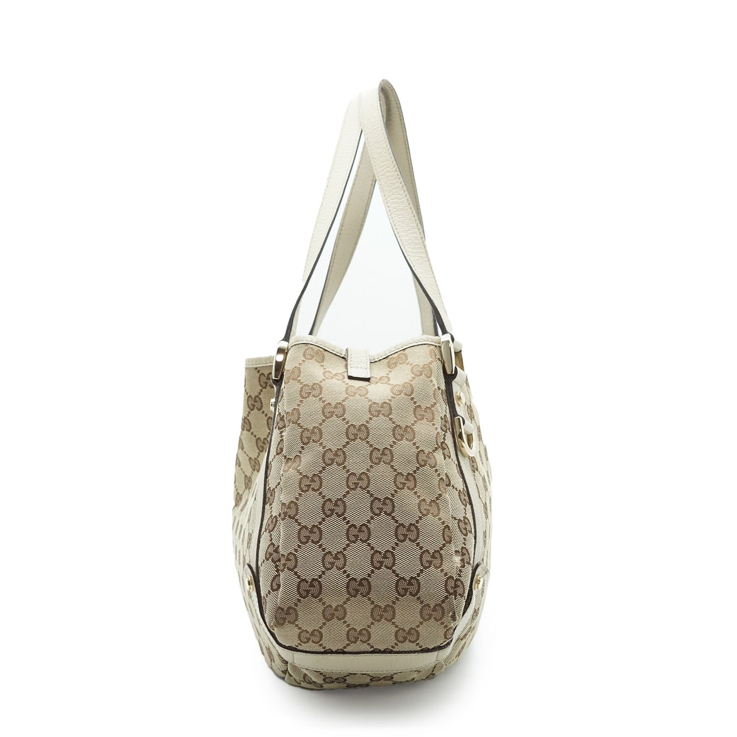 GG Canvas White Tote