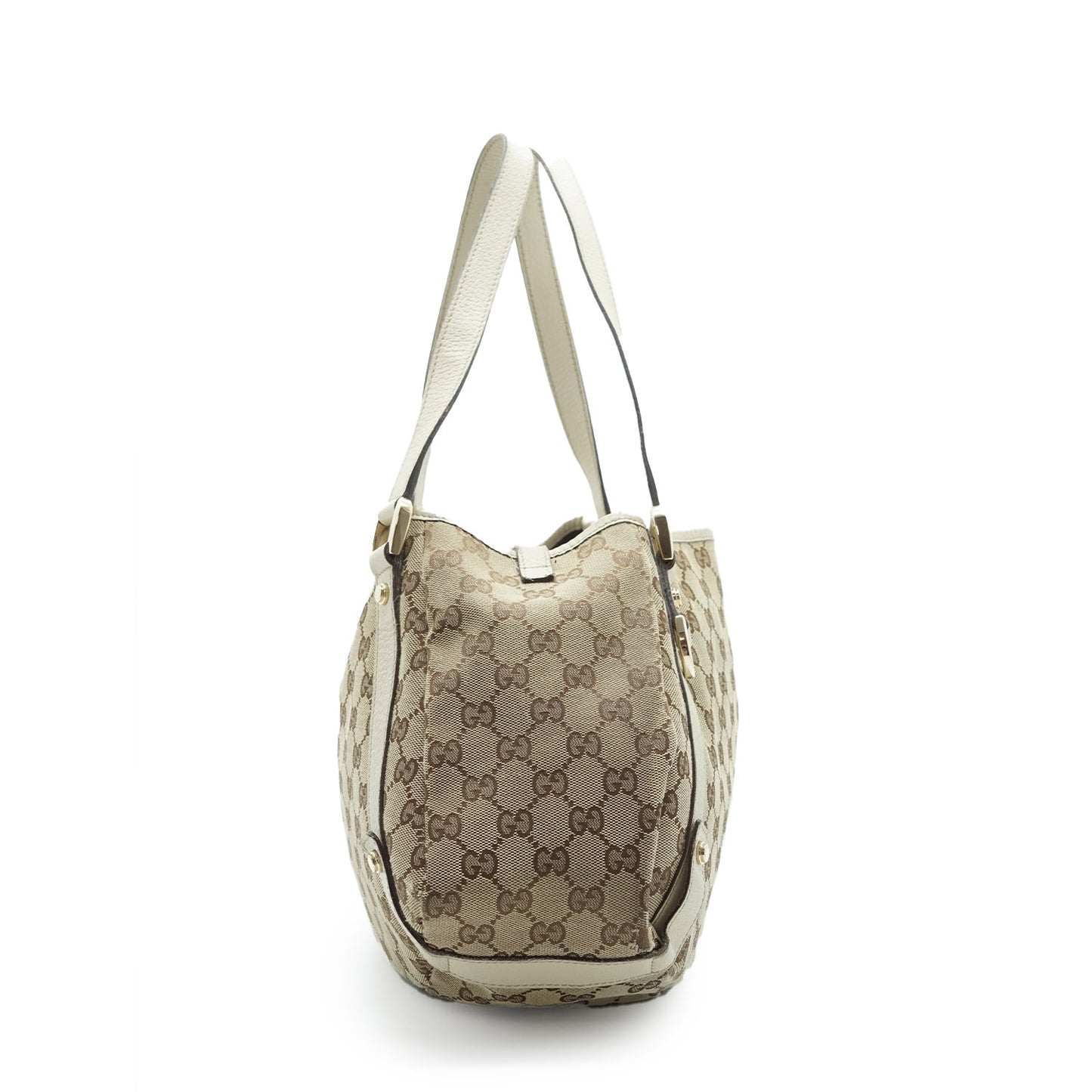 GG Canvas White Tote