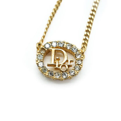 Rhinestone Gold Necklace