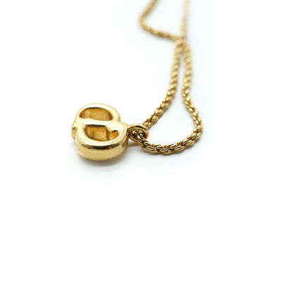 CD Logo Gold Necklace