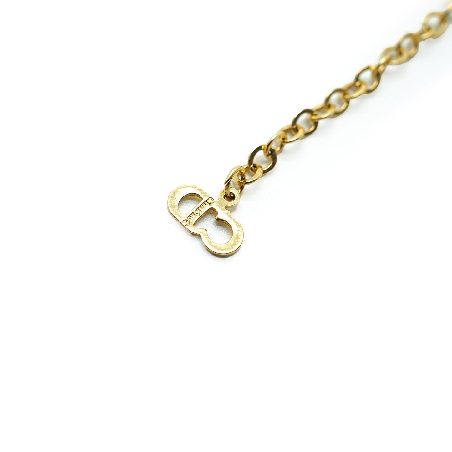 CD Logo Gold Necklace