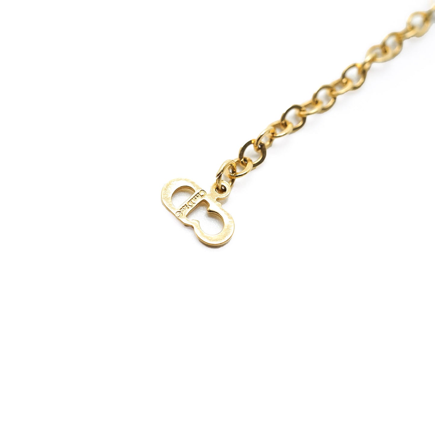 CD Logo Gold Necklace