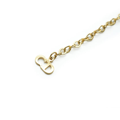 CD Logo Gold Necklace