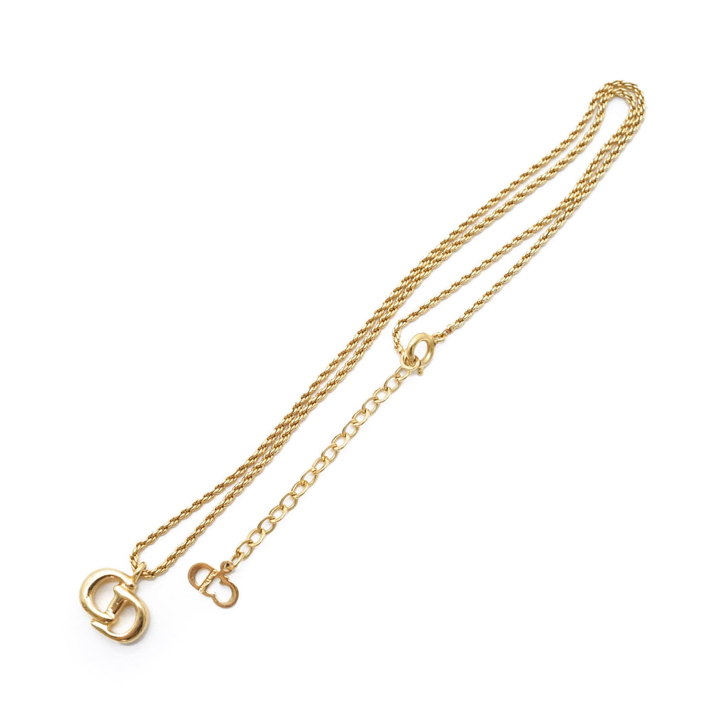 CD Logo Gold Necklace
