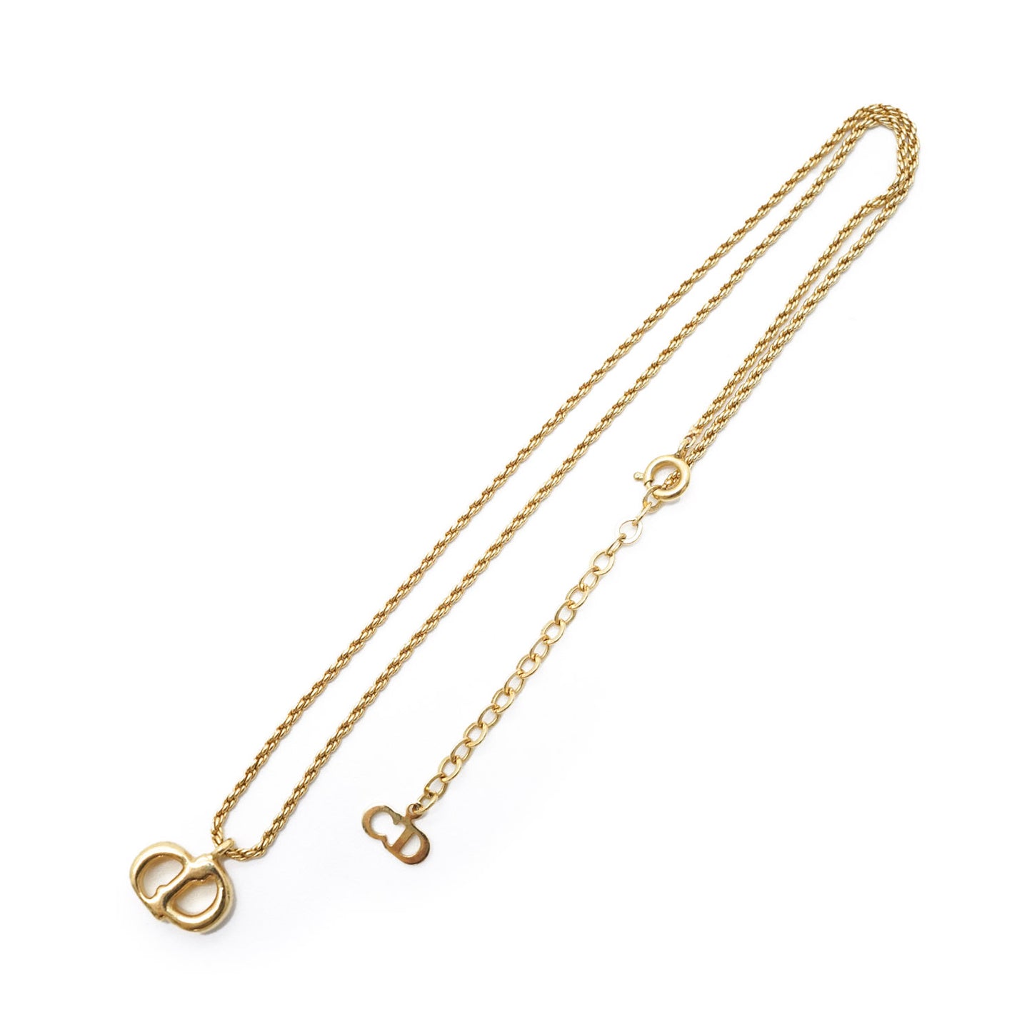 CD Logo Gold Necklace