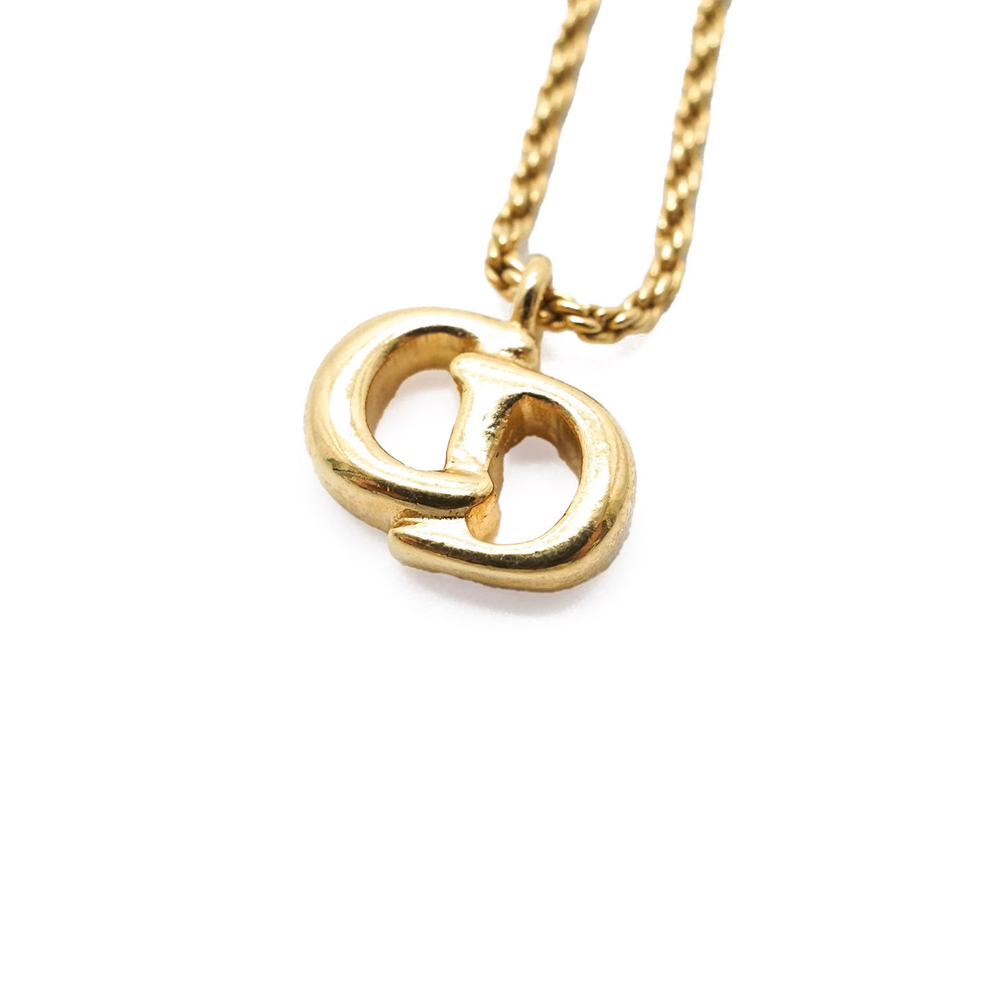 CD Logo Gold Necklace