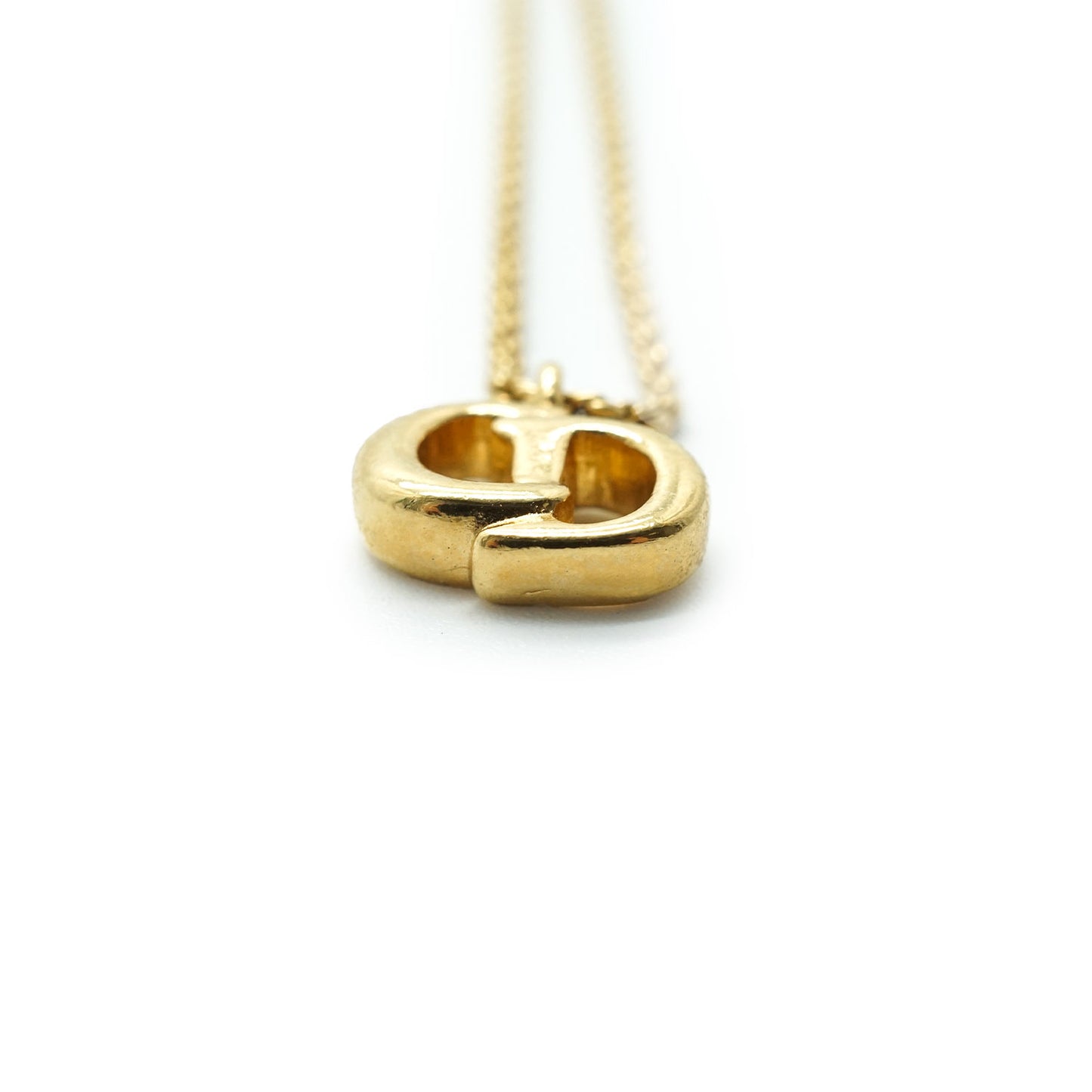 CD Logo Gold Necklace