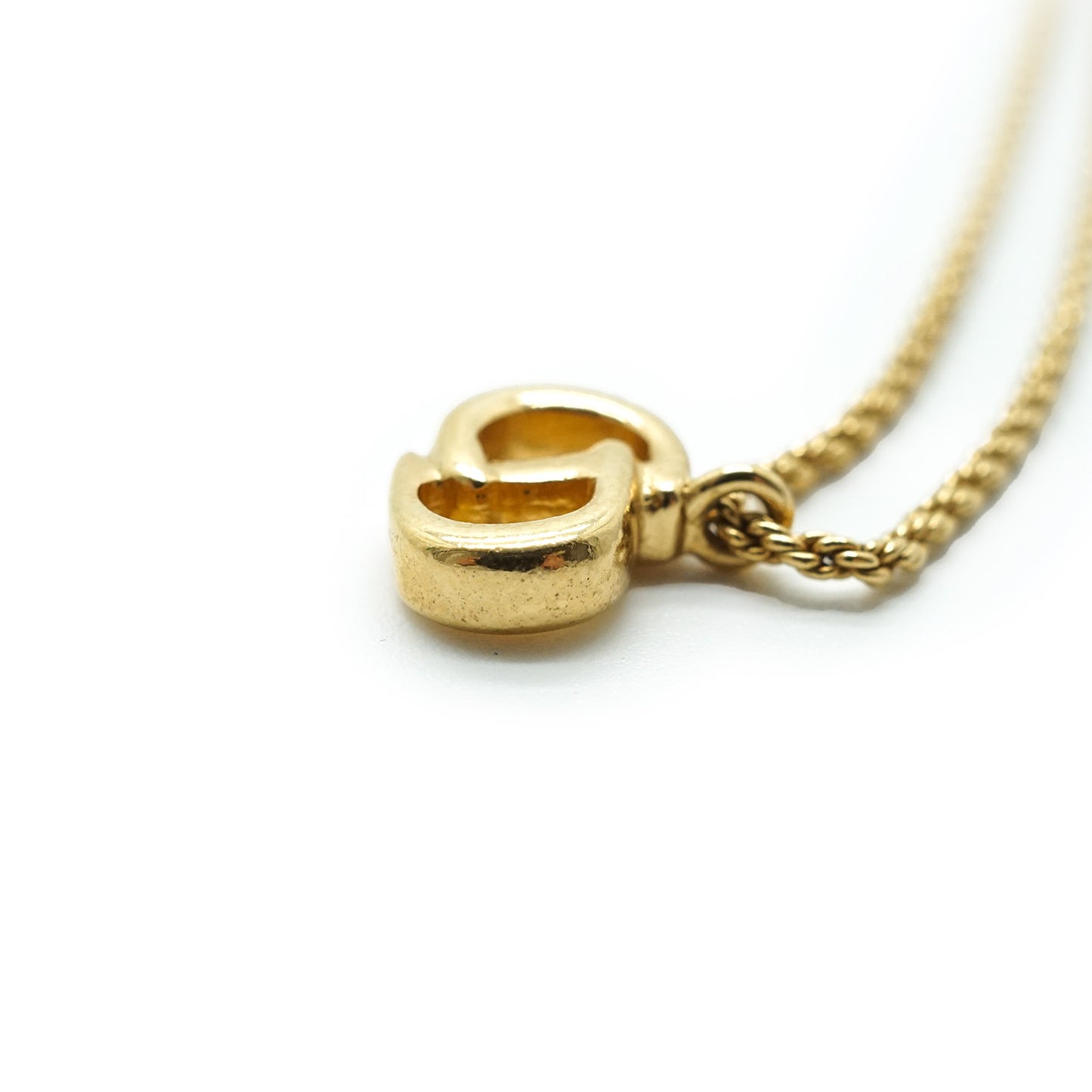 CD Logo Gold Necklace