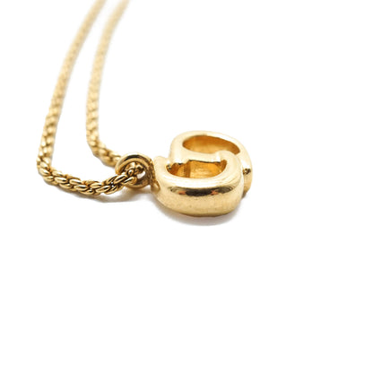 CD Logo Gold Necklace
