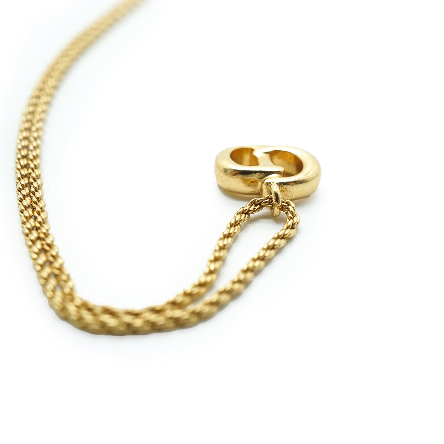 CD Logo Gold Necklace