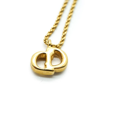 CD Logo Gold Necklace