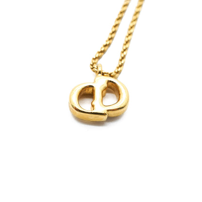 CD Logo Gold Necklace