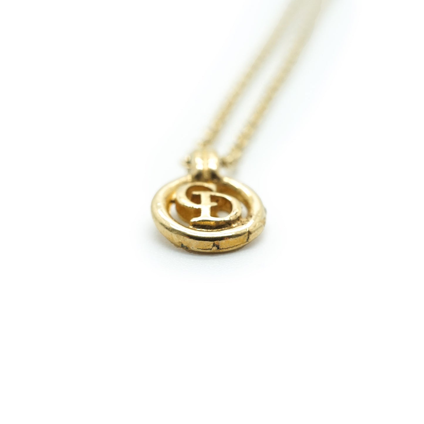 CD Logo Charm Necklace