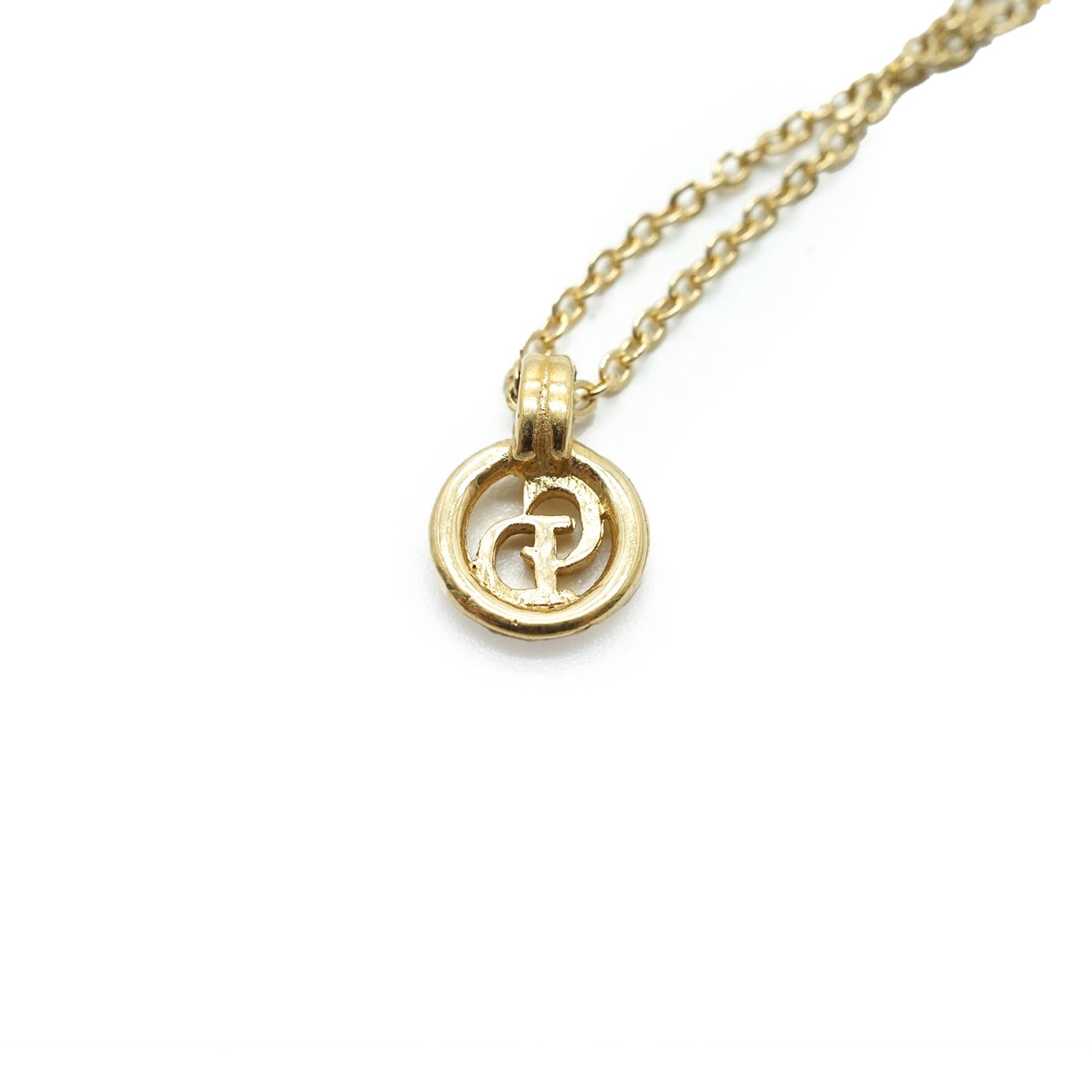 CD Logo Charm Necklace