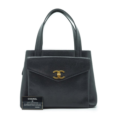 CC Lock Caviar Leather Tote