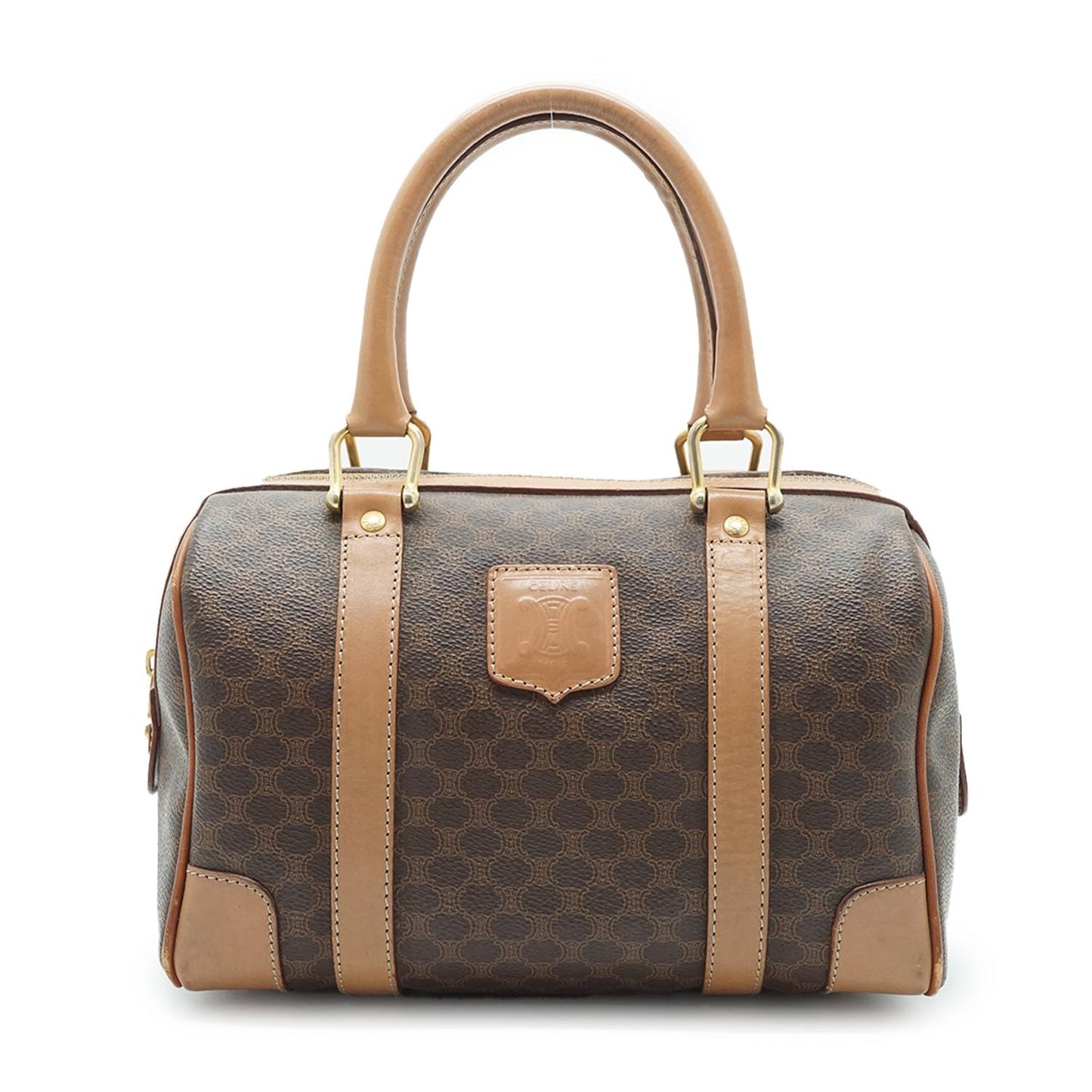 Macadam Beige Brown Mini Boston Bag