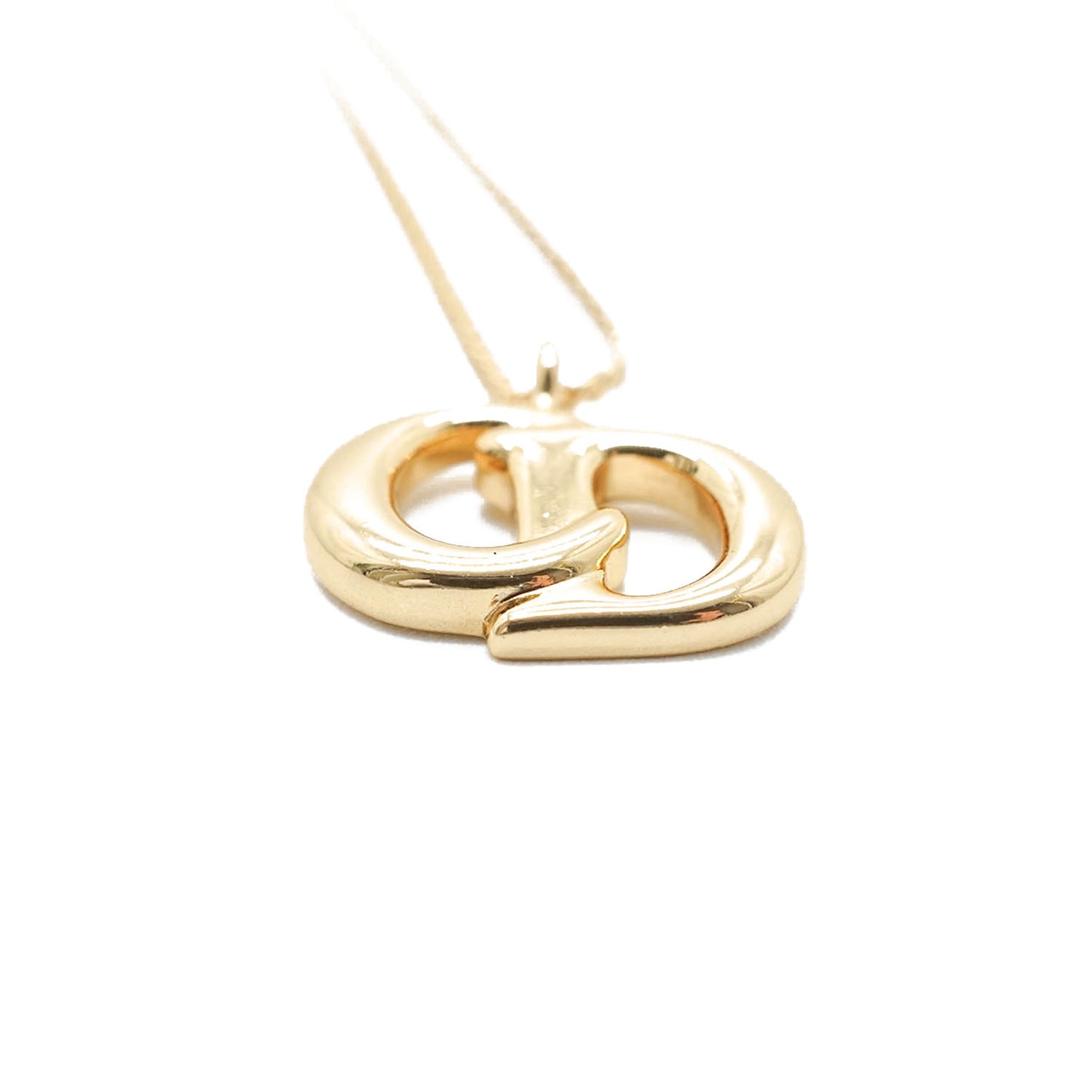 CD Logo Gold Necklace