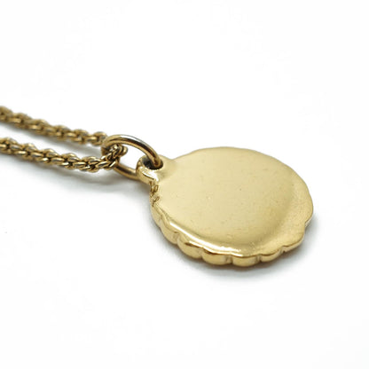 Laurel Gold Medallion Necklace