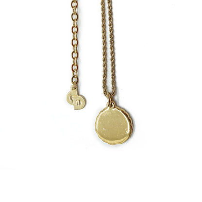 Laurel Gold Medallion Necklace