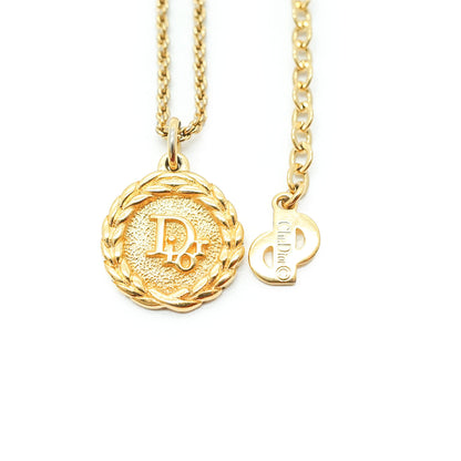 Laurel Gold Medallion Necklace