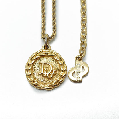 Laurel Gold Medallion Necklace