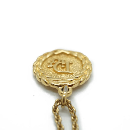 Laurel Gold Medallion Necklace