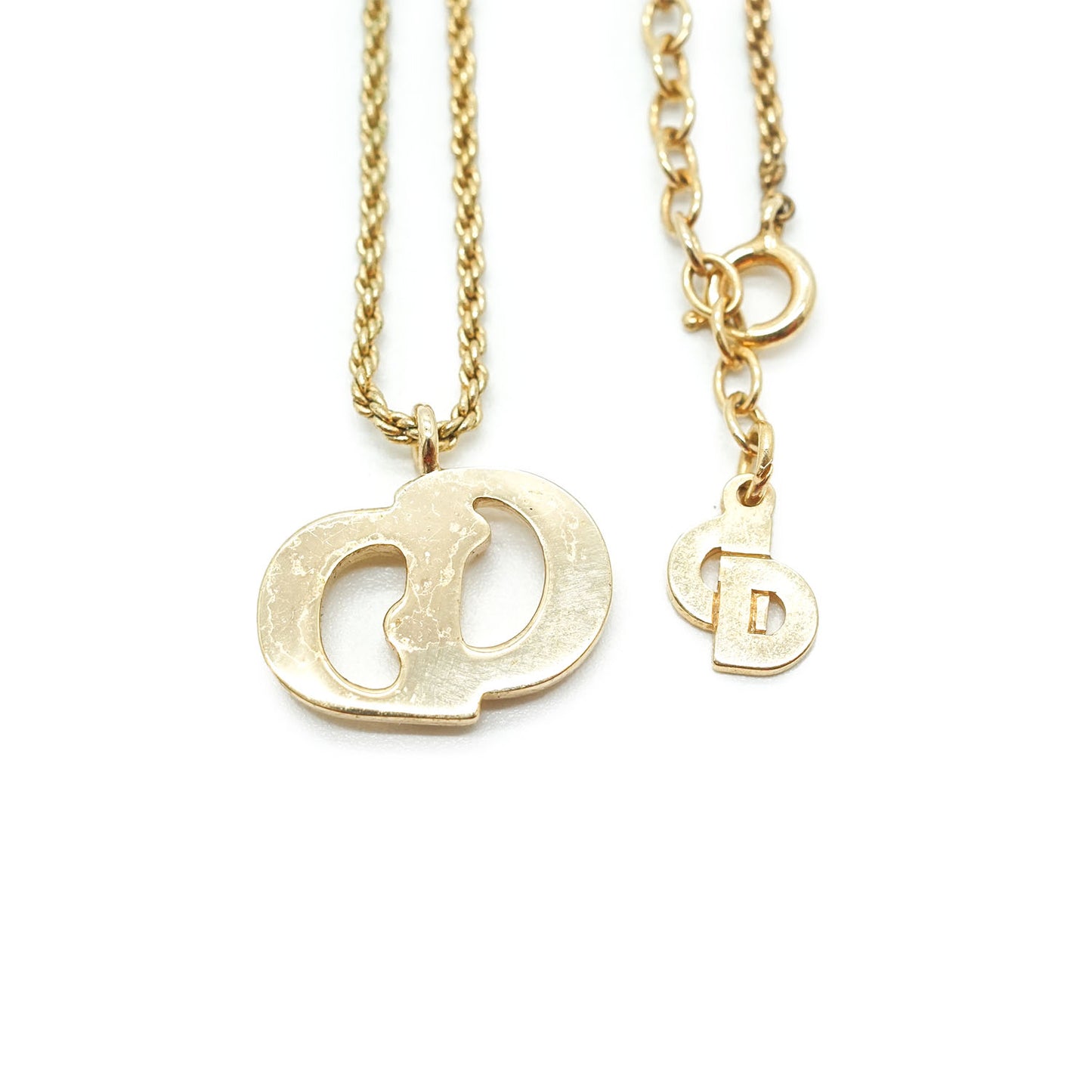 CD Logo Gold Necklace