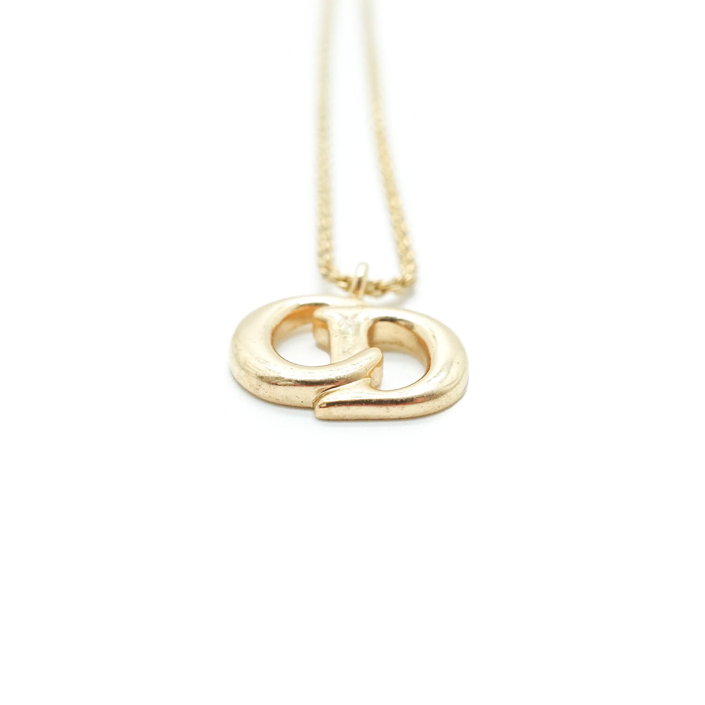 CD Logo Gold Necklace