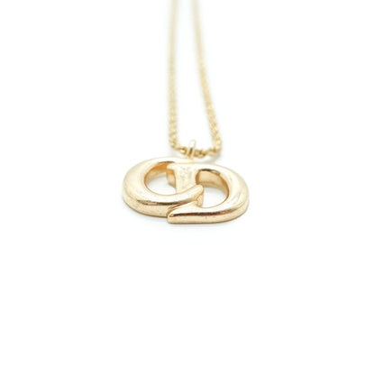 CD Logo Gold Necklace