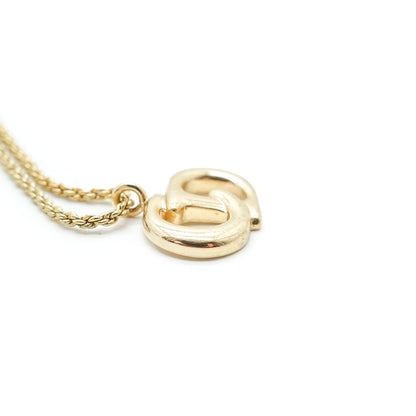 CD Logo Gold Necklace