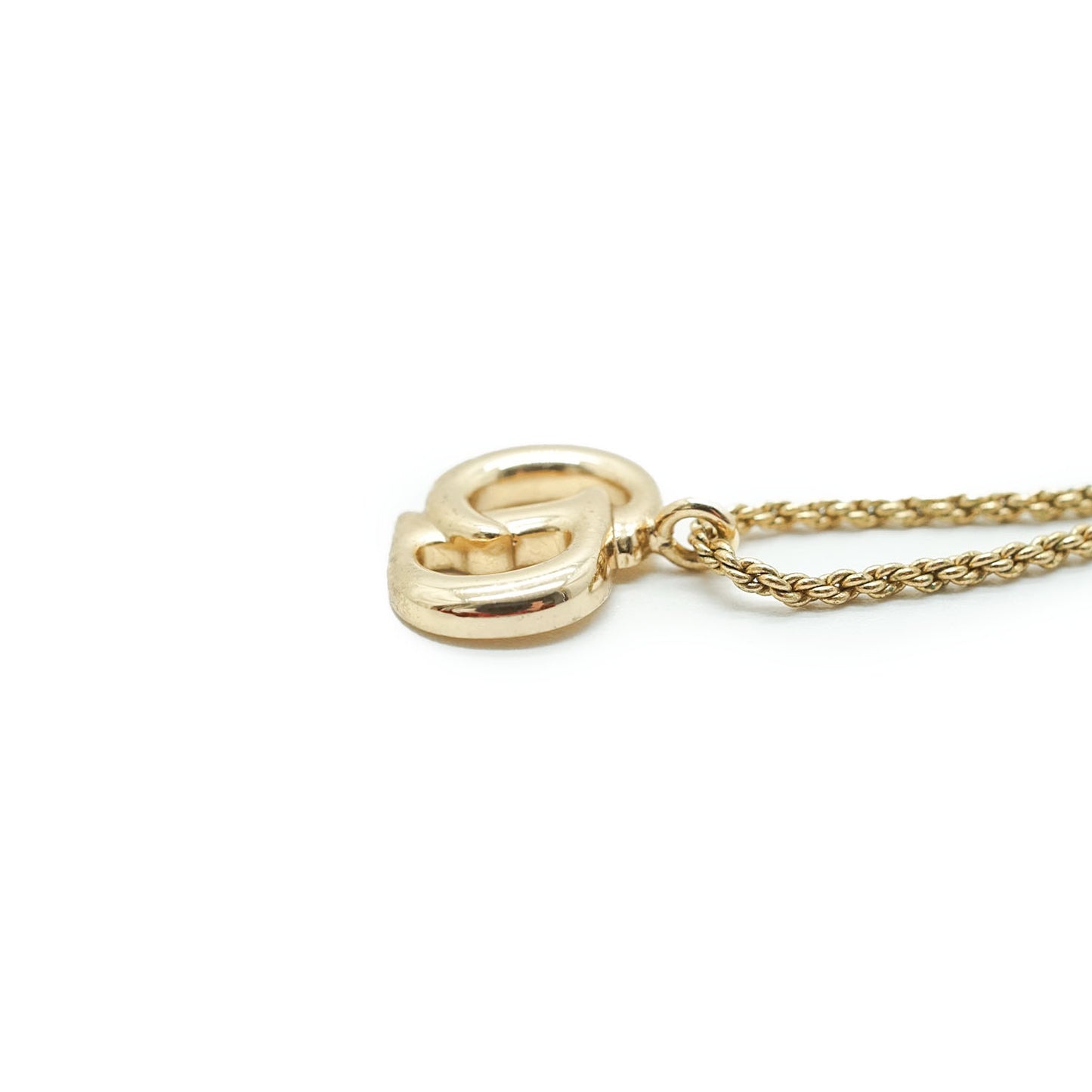 CD Logo Gold Necklace