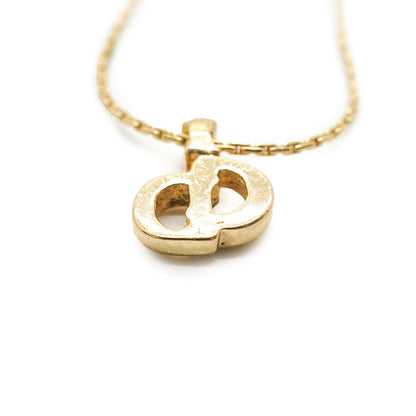 CD Logo Rhinestone Necklace
