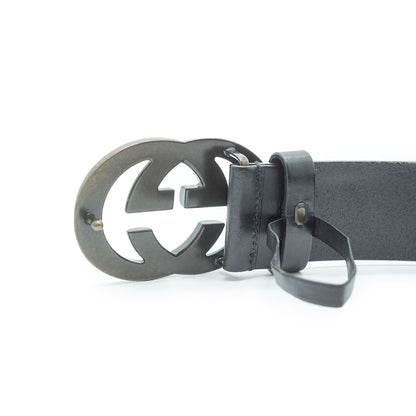 Interlocking G Buckle Leather Belt