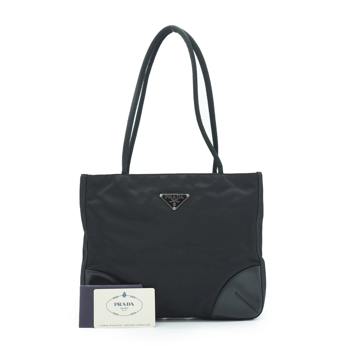 Nylon Leather Tote