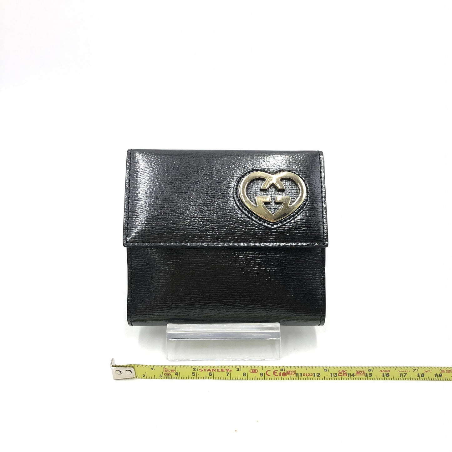 Gucci Heart Logo Card Case Monogram Leather