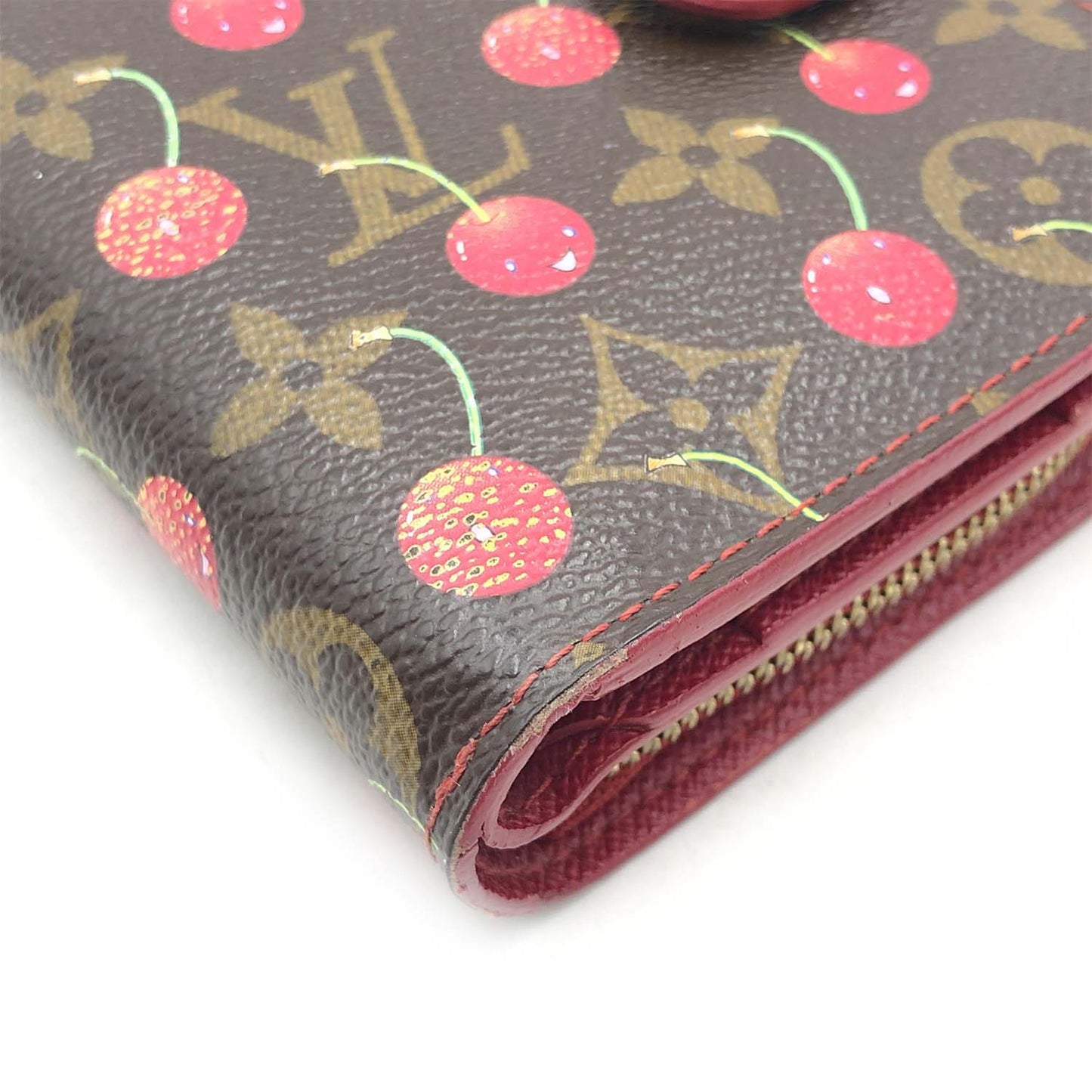 Louis Vuitton Monogram Cherry Compact Zip Wallet