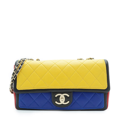 Multicolor Lambskin Matelasse Chain Shoulder Bag