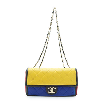 Multicolor Lambskin Matelasse Chain Shoulder Bag