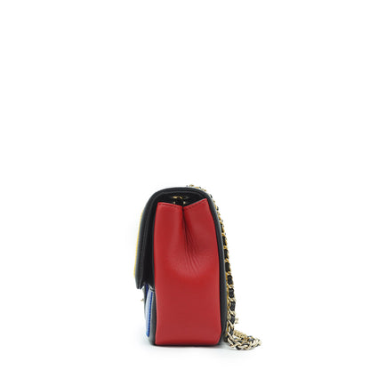 Multicolor Lambskin Matelasse Chain Shoulder Bag