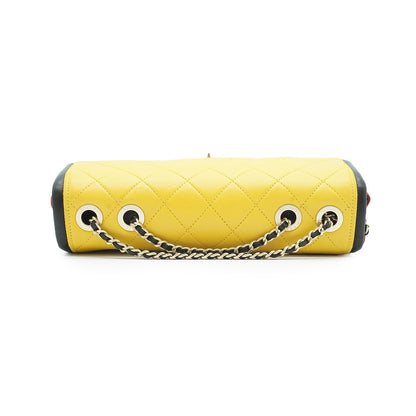 Multicolor Lambskin Matelasse Chain Shoulder Bag