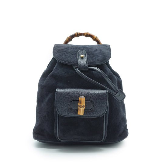 Mini Bamboo Suede Backpack