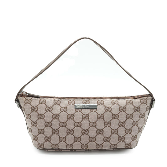 GG Canvas Boat Pochette