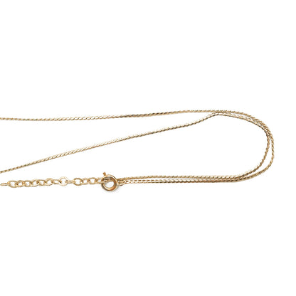 Rhinestone Heart Gold Necklace