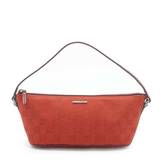 GG Canvas Boat Pochette