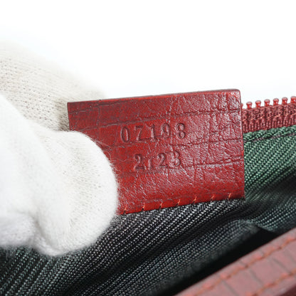 GG Canvas Boat Pochette