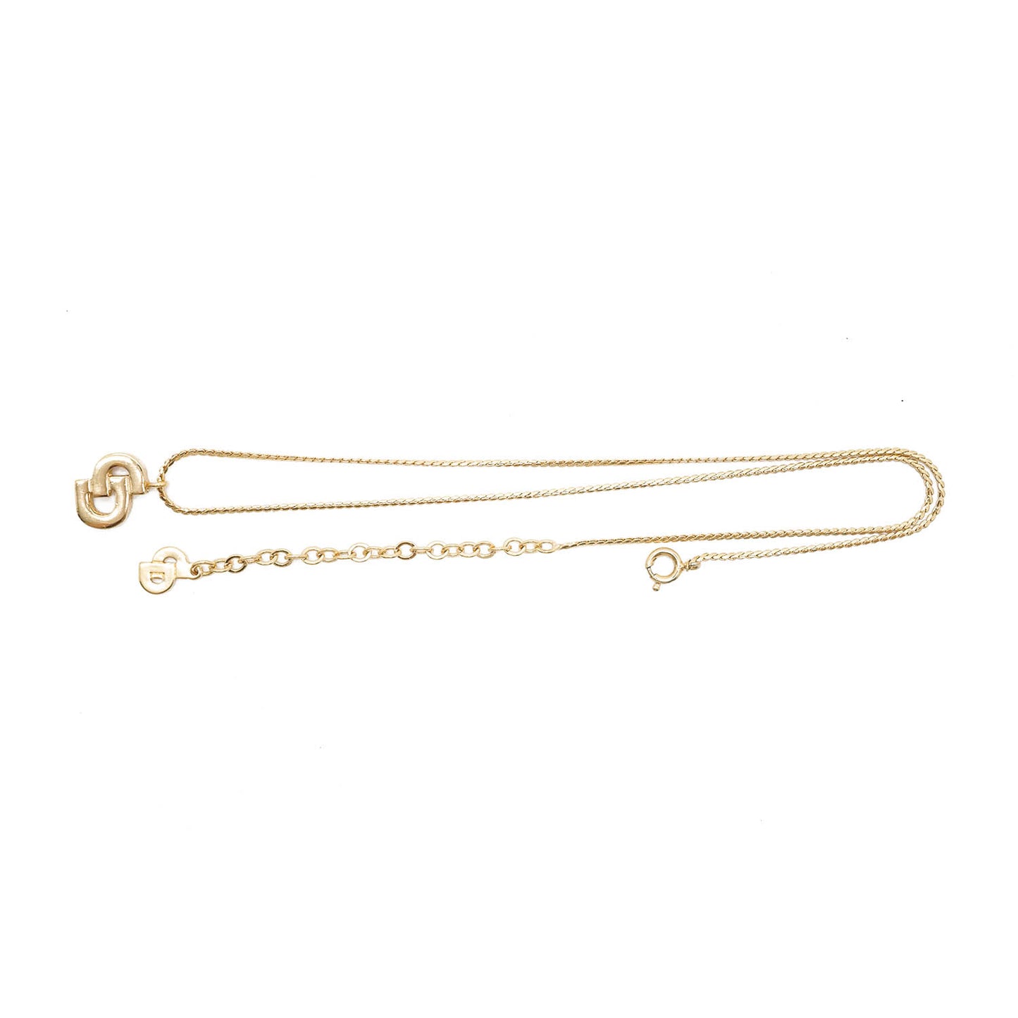 CD Logo Gold Necklace