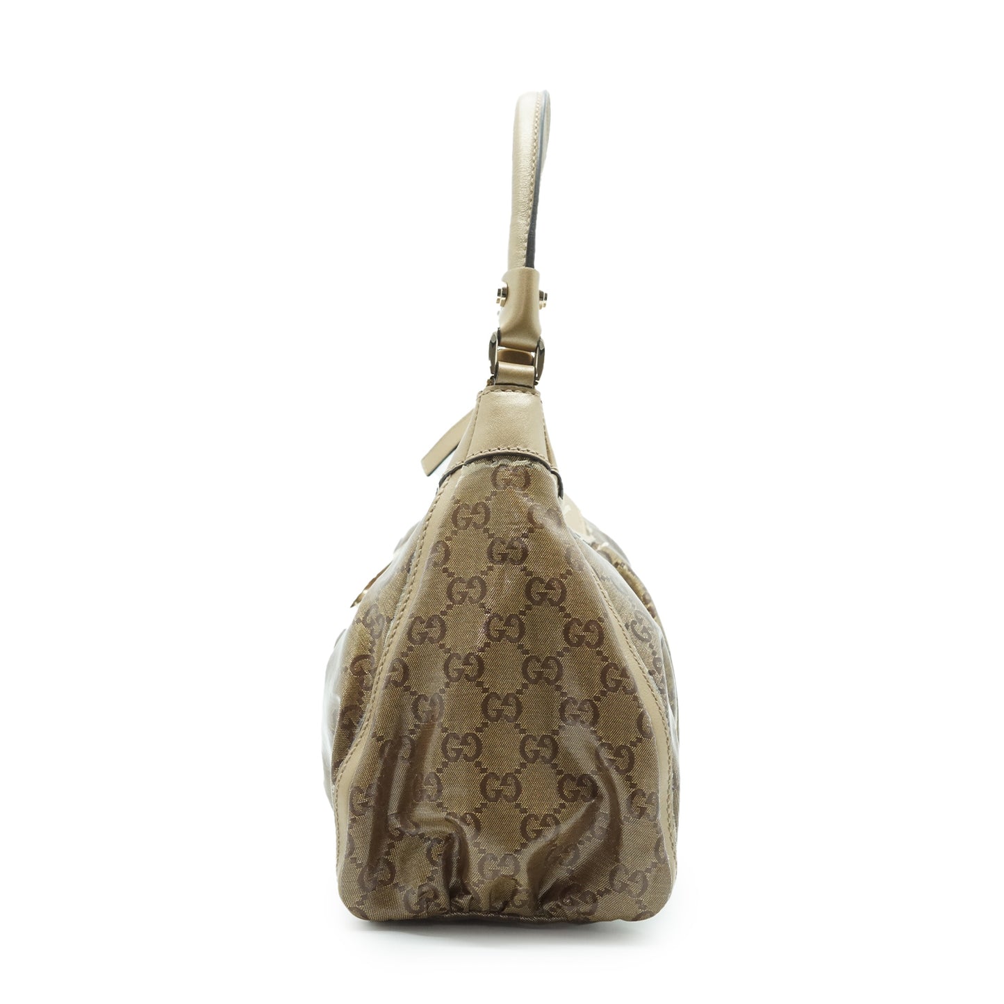 GG Metallic Crystal Abbey D-Ring Shoulder Bag
