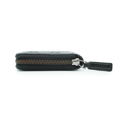 Guccissima Leather Zip Round Long Wallet