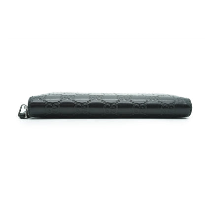 Guccissima Leather Zip Round Long Wallet